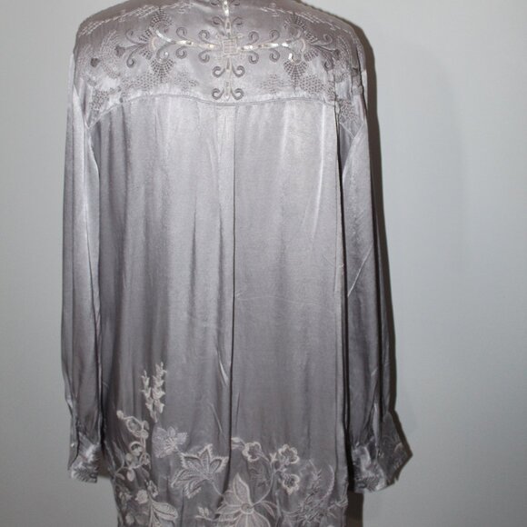 NWT Johnny Was Biya JWLA Embroidered Henley Voyager Tunic Blouse Top Annalina - Picture 5 of 8